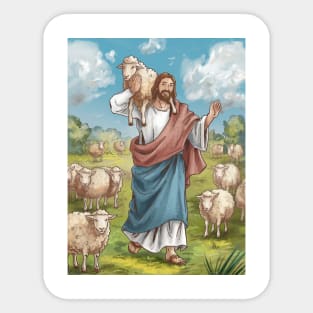 Jesus The Shepherd: The Lost Sheep Found Sticker